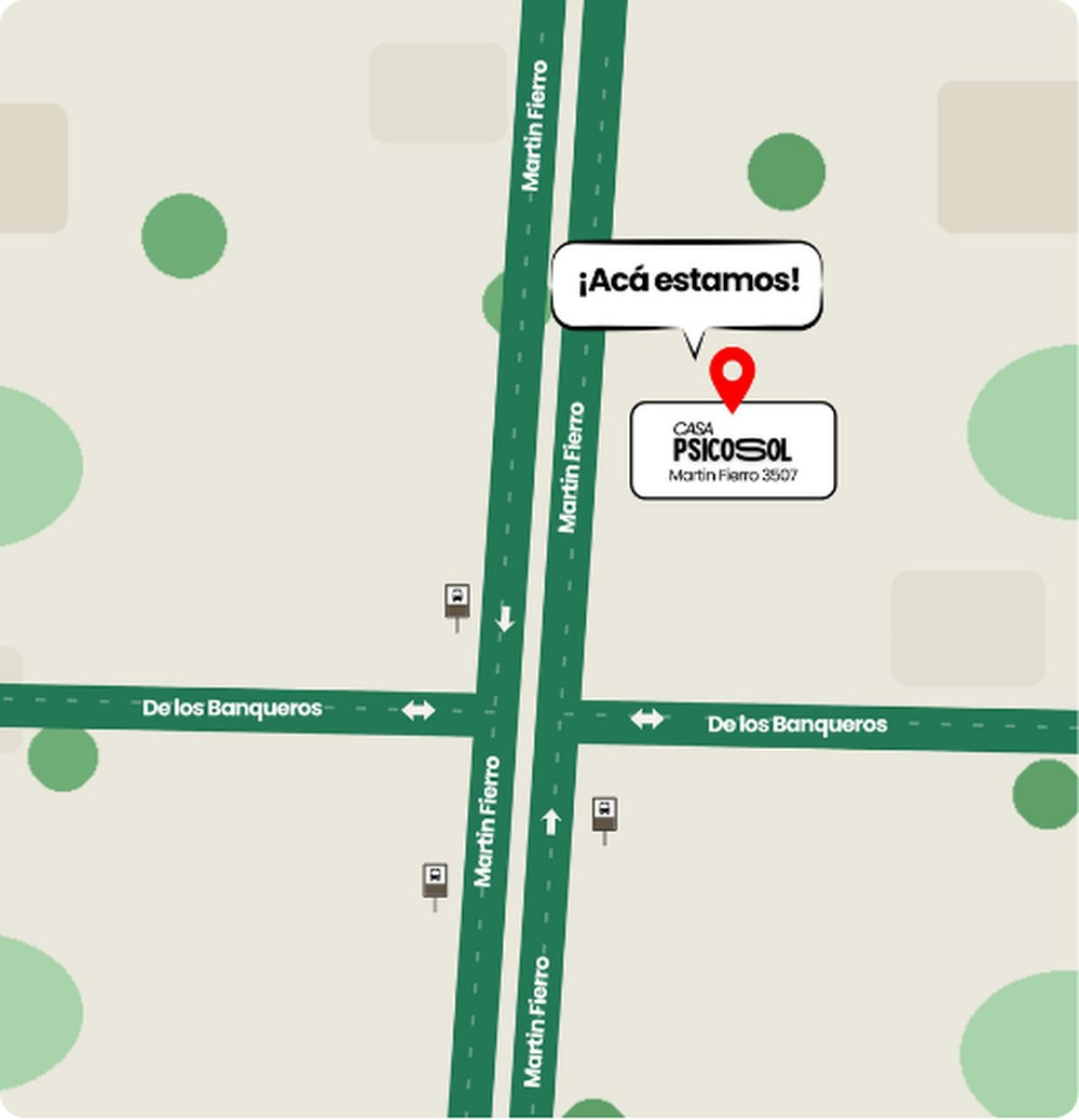 Plano de llegada a Casa PsicoSol